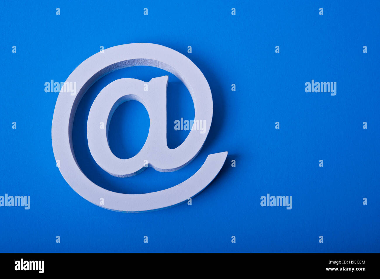 simbolo del email @ Foto Stock