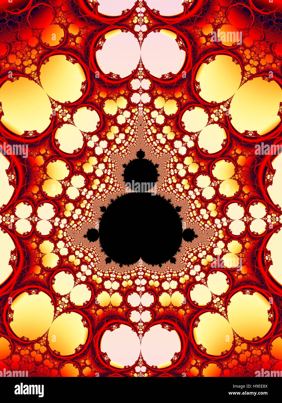 Un set di Mandelbrot Fractal Foto Stock