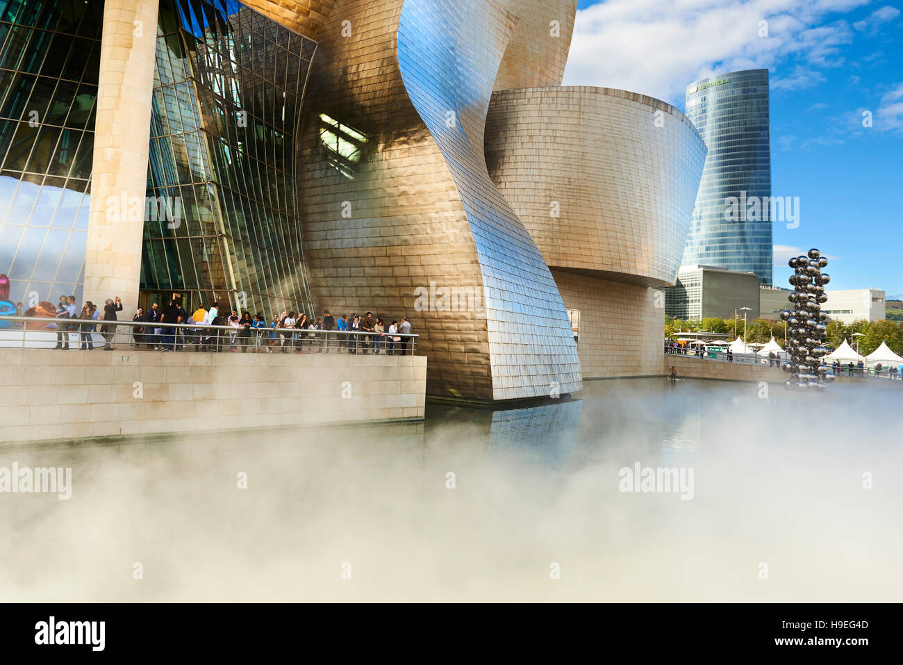 Museo Guggenheim, Bilbao, Biscaglia, Paese Basco, Euskadi, Euskal Herria, Spagna, Europa Foto Stock