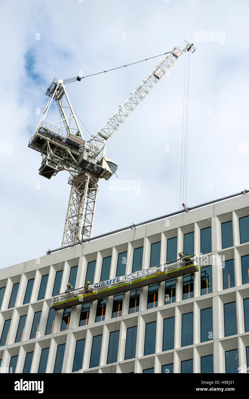 Il 'due Piazza San Pietro' edificio in costruzione, Piazza San Pietro, Manchester, Regno Unito Foto Stock