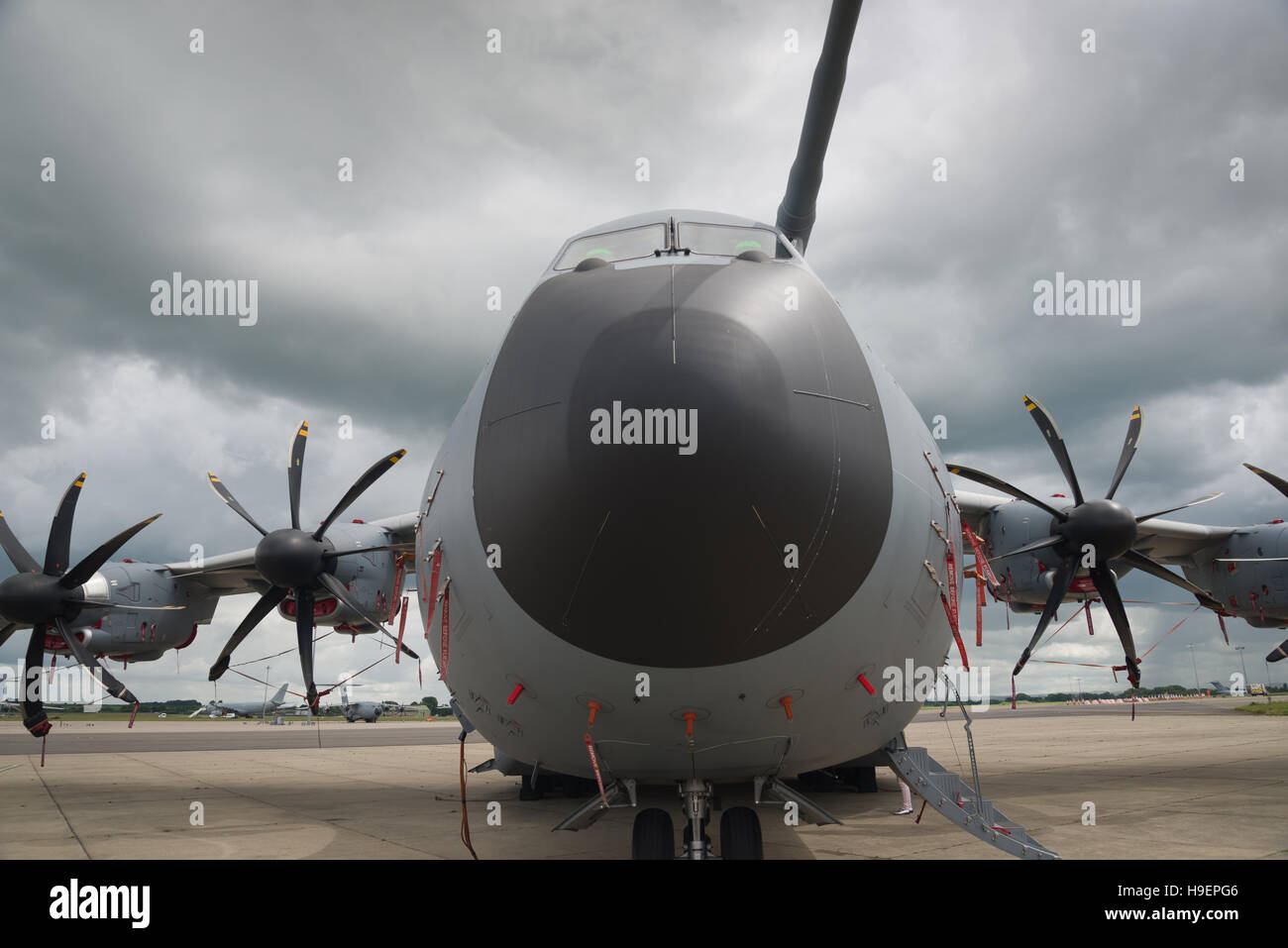 Airbus A400M Atlas piano di trasporto. Royal Airforce aerei militari. Foto Stock