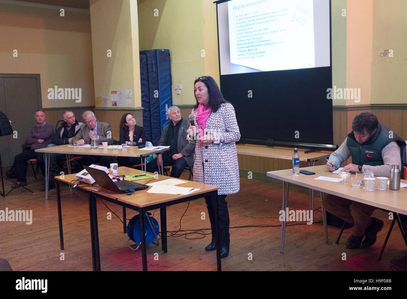 Riunione pubblica di salita di Cromarty Foto Stock