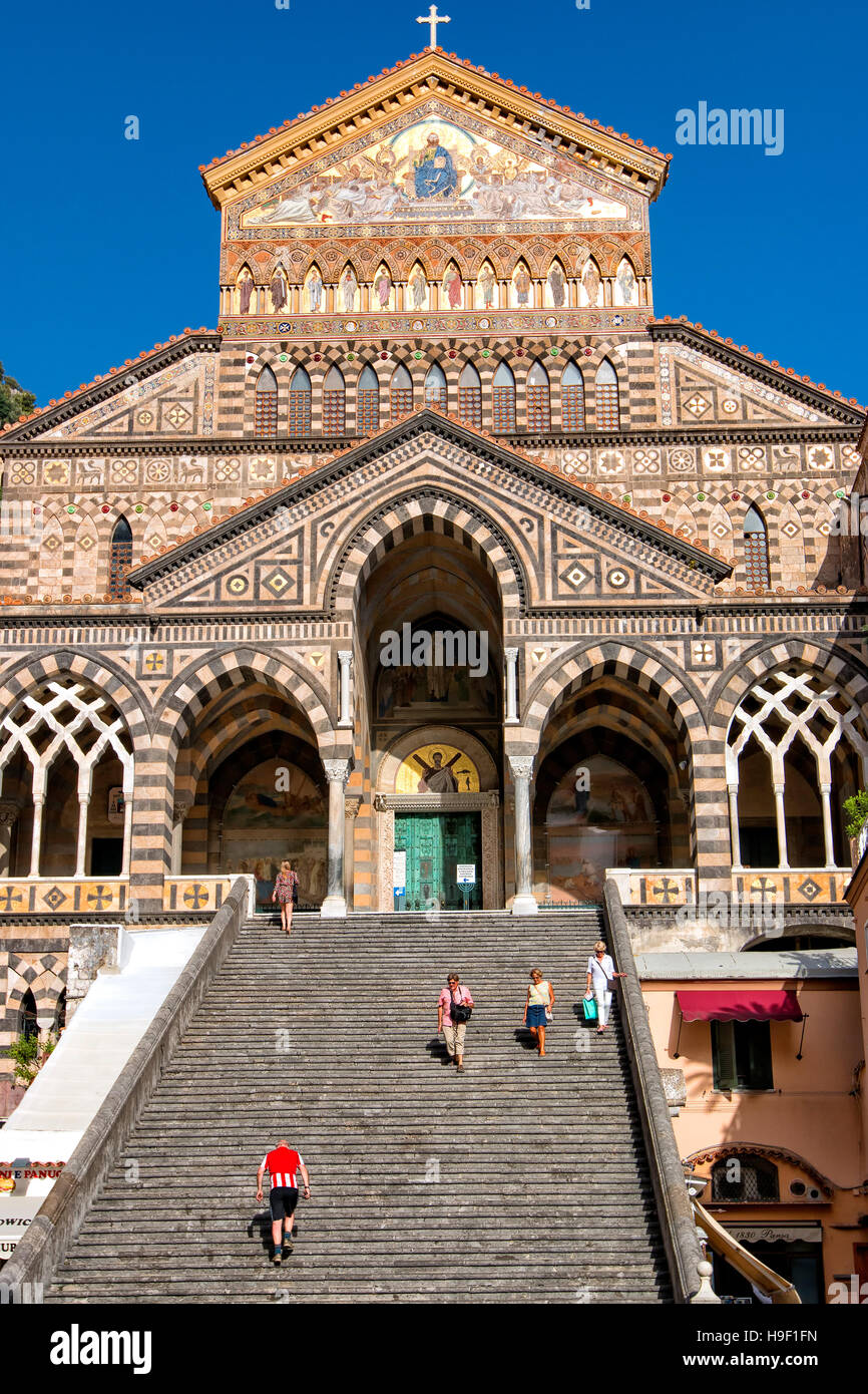 Il Duomo di Amalfi, Campania, Italia Foto Stock