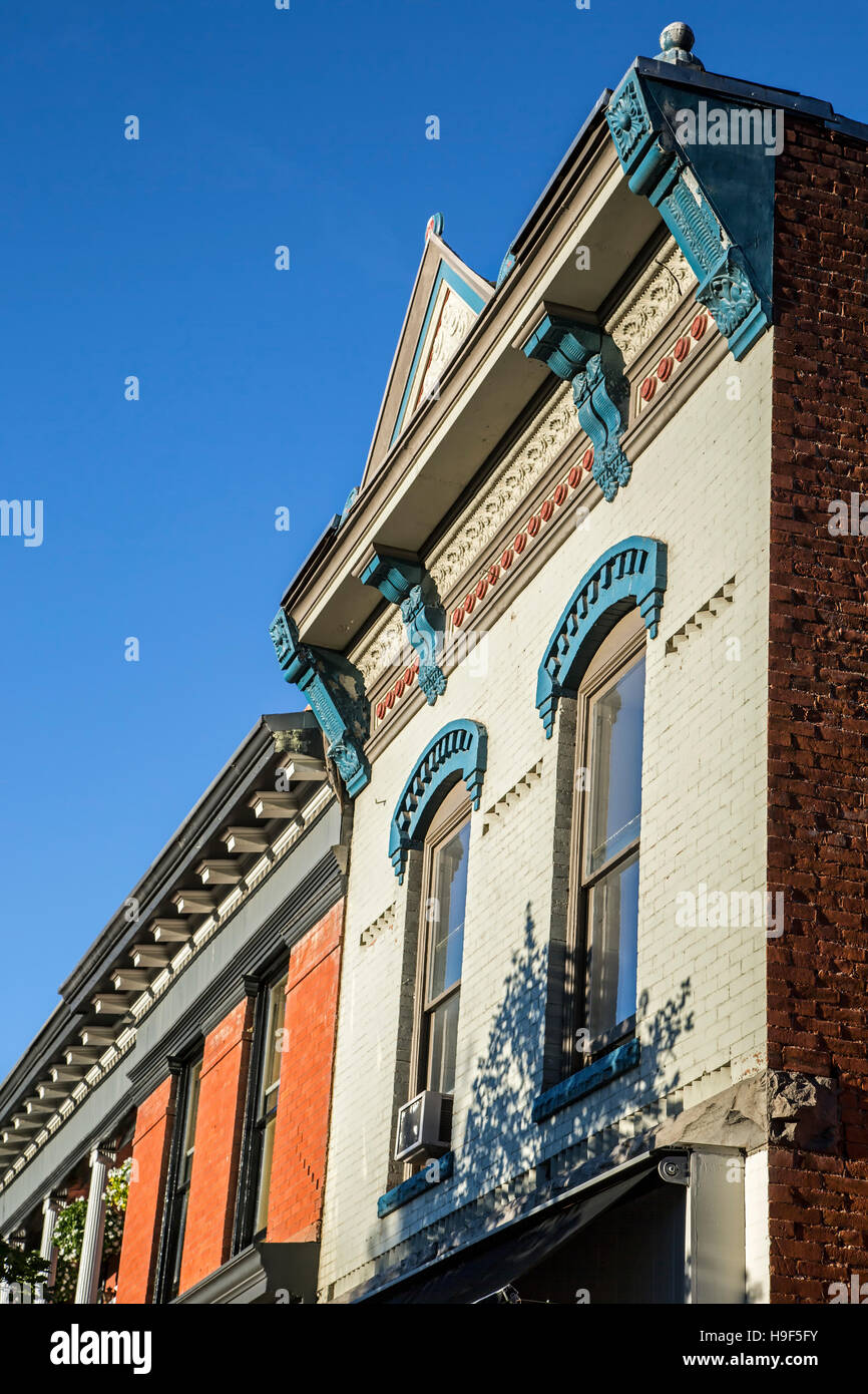 Architettura vittoriana, Aspen Colorado, STATI UNITI D'AMERICA Foto Stock