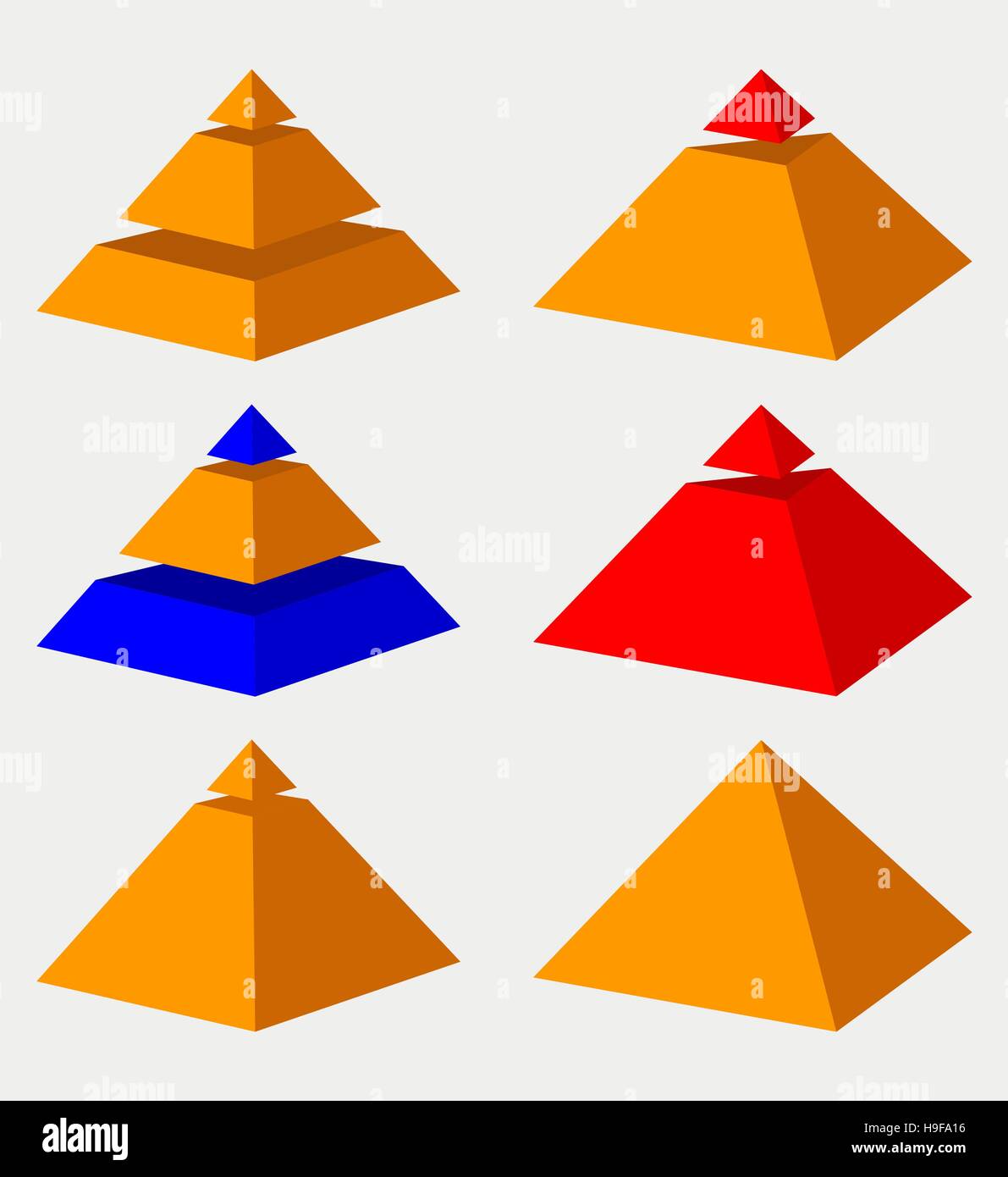 Piramidi. Illustrazione Vettoriale