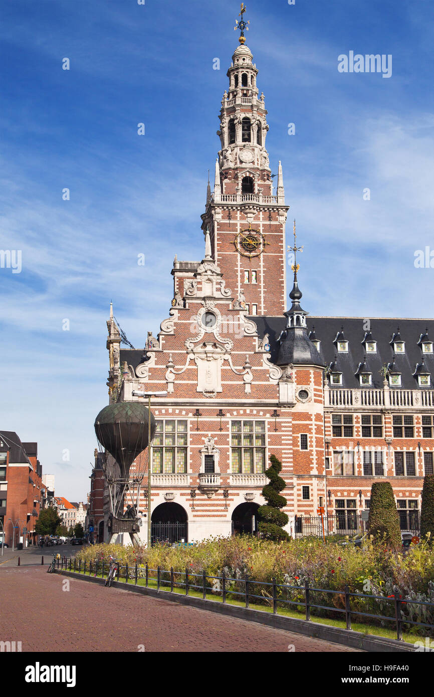 Biblioteca dell'Università Cattolica di Lovanio, in Belgio. Foto Stock