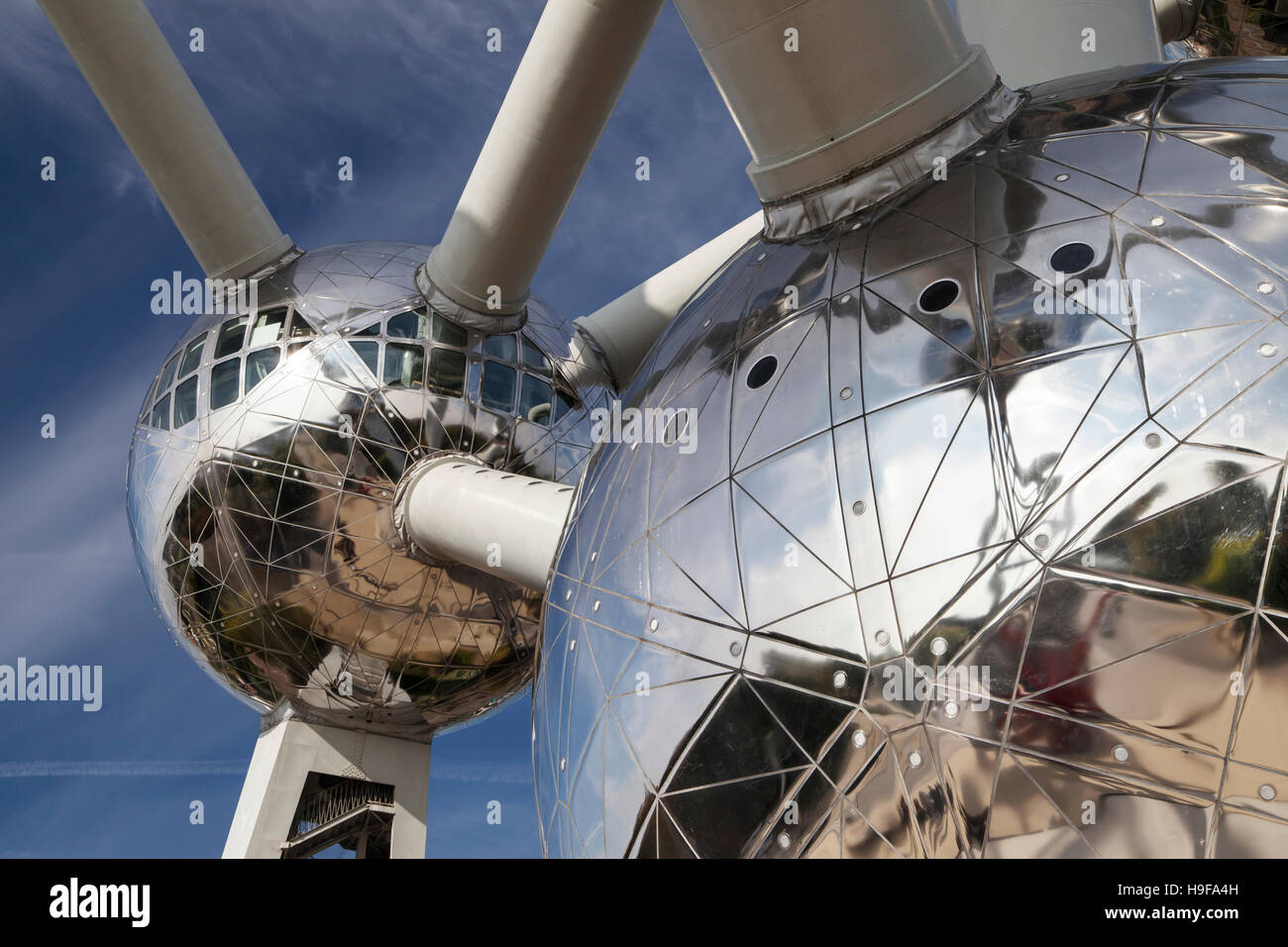 L'Atomium di Bruxelles in Belgio. Foto Stock