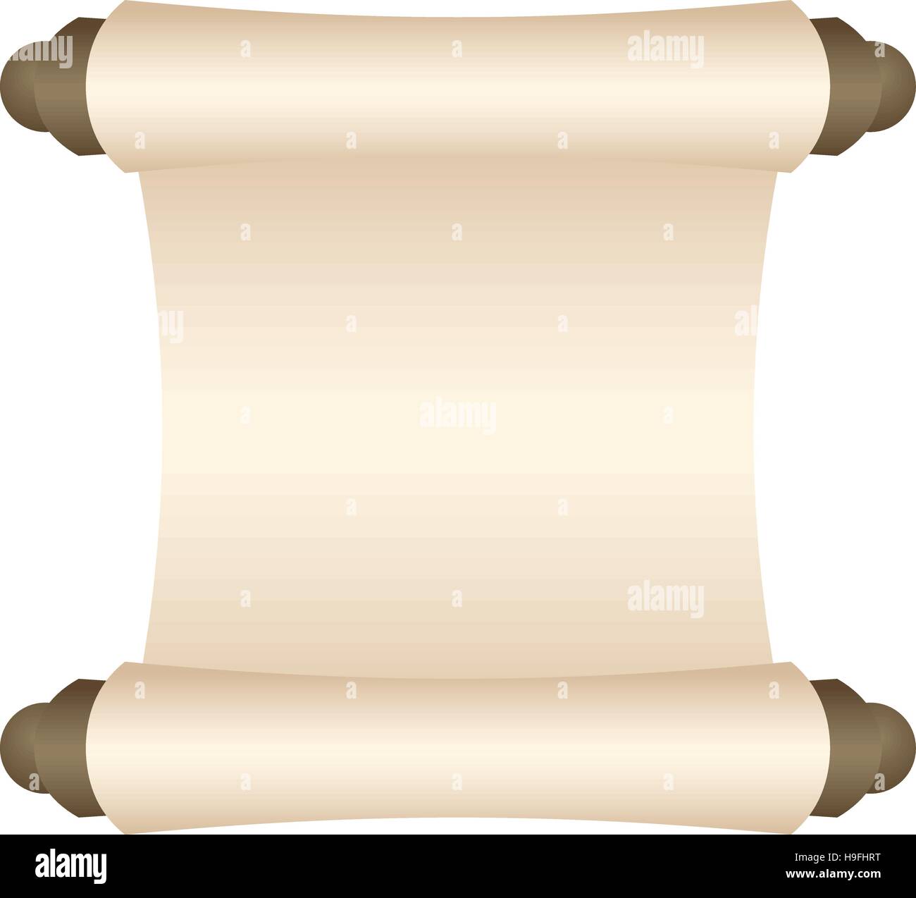 Manoscritto cartaceo vuoto Illustrazione Vettoriale