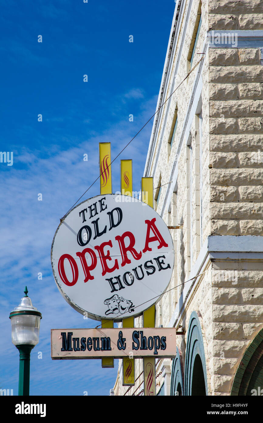Quartiere del centro storico listato sul Registro Nazionale dei Luoghi storici di antiche città dello shopping di Arcadia Florida Foto Stock