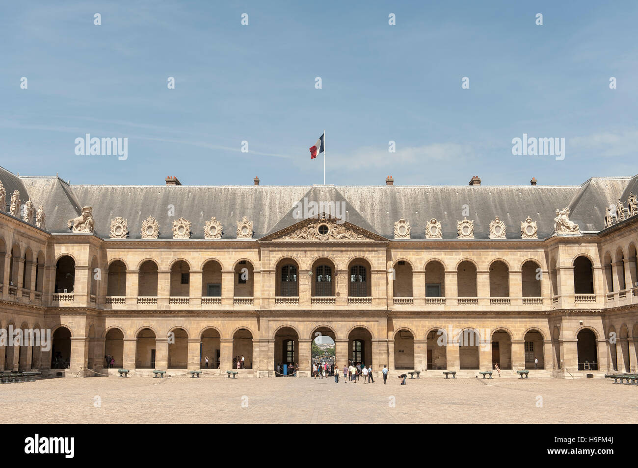 Les Invalides museum di Parigi Foto Stock