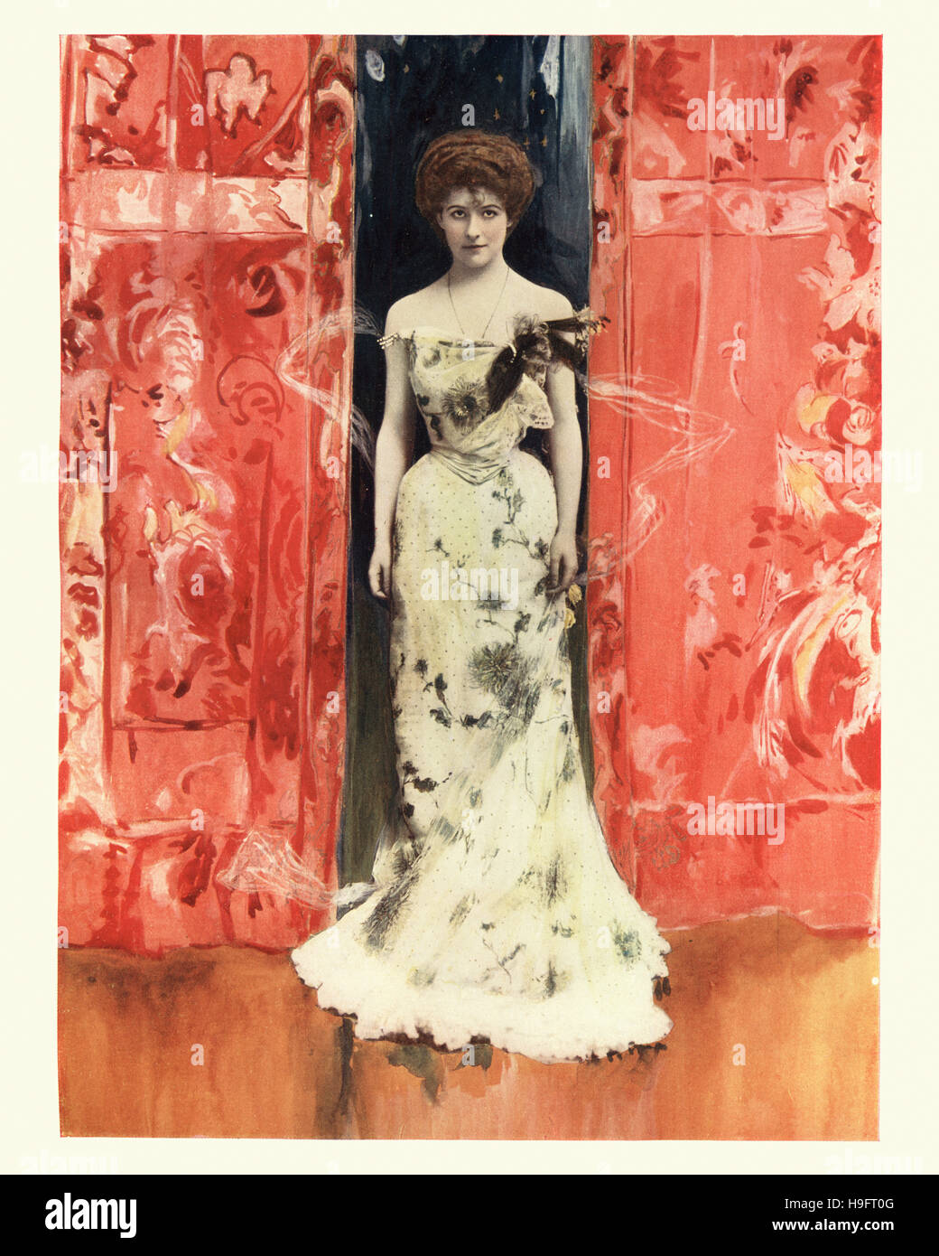 Edwardian attrice Jessie Bateman nell'uomo da Blankley's. Jessie Eliza Bateman (2 agosto 1877 - 14 novembre 1940) era una tappa inglese attrice. Bat Foto Stock