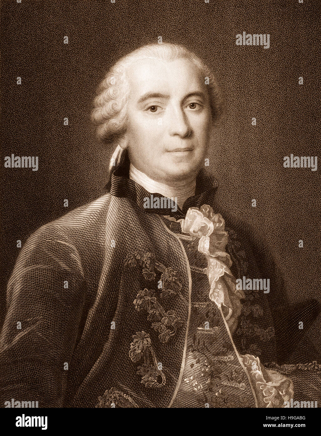 Georges Louis Marie Leclerc, Comte de Buffon, 1707 - 1788, uno scienziato francese del secolo dei Lumi Foto Stock