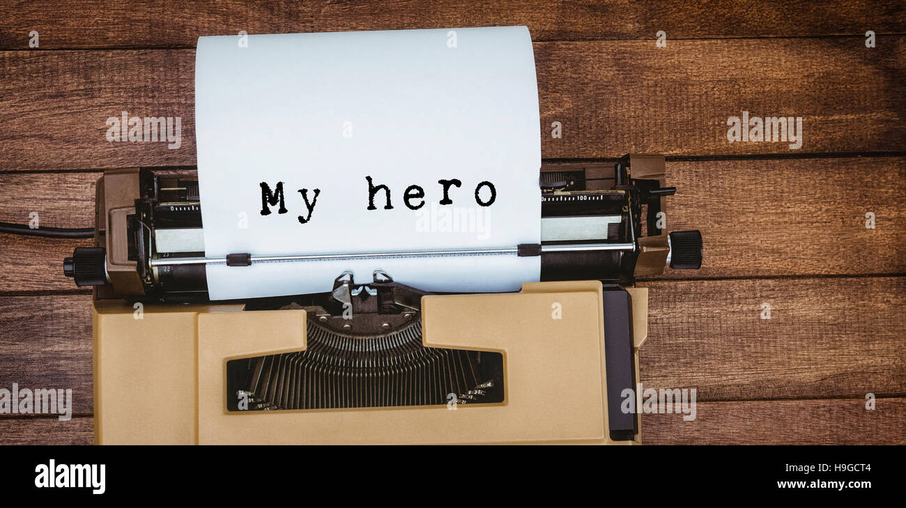 Immagine composita del mio messaggio hero Foto Stock
