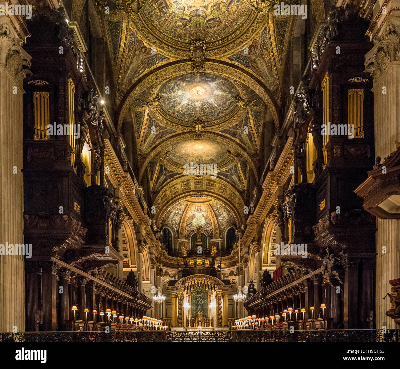 Interno della cattedrale di St Paul, Londra, Regno Unito. Foto Stock