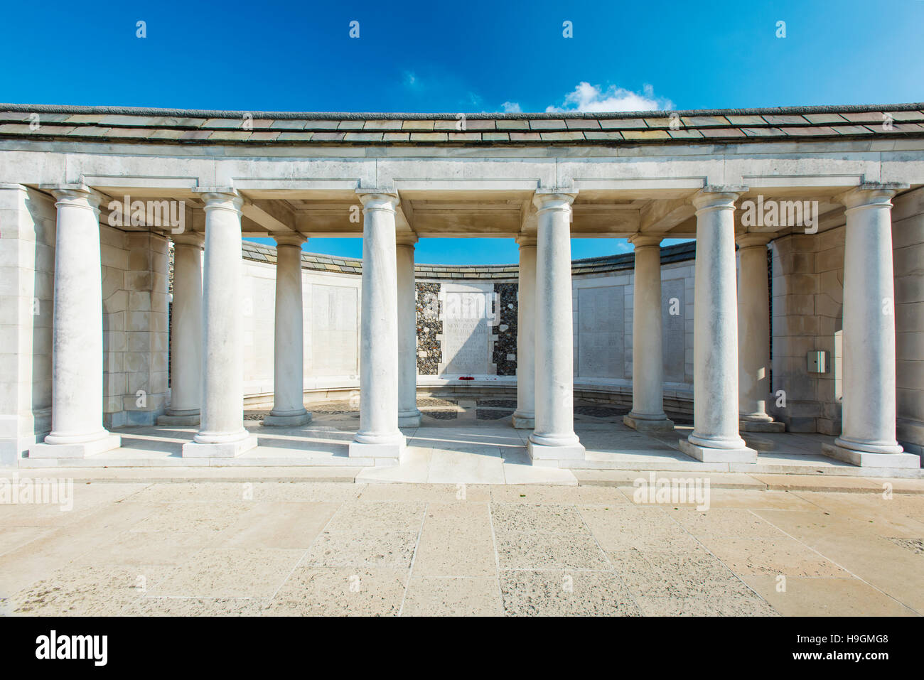 Il New Zealand Memorial a Tyne Cot Commonwealth War Graves Cimitero e memoriale vicino Zonnebeke in Belgio Foto Stock