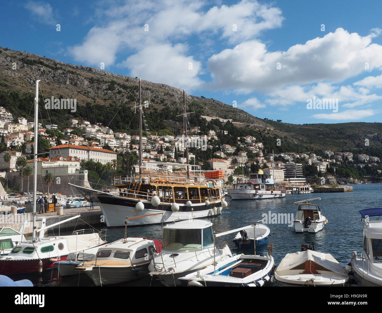 Croazia, Dubrovnik, Porto Foto Stock