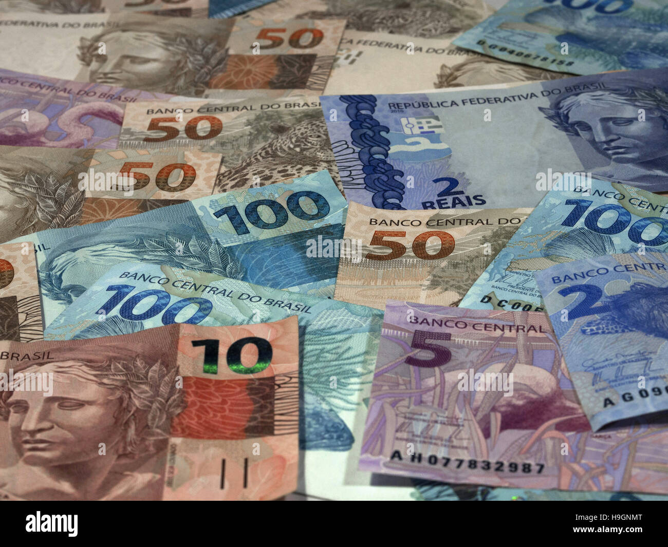 Valuta brasiliana Foto Stock