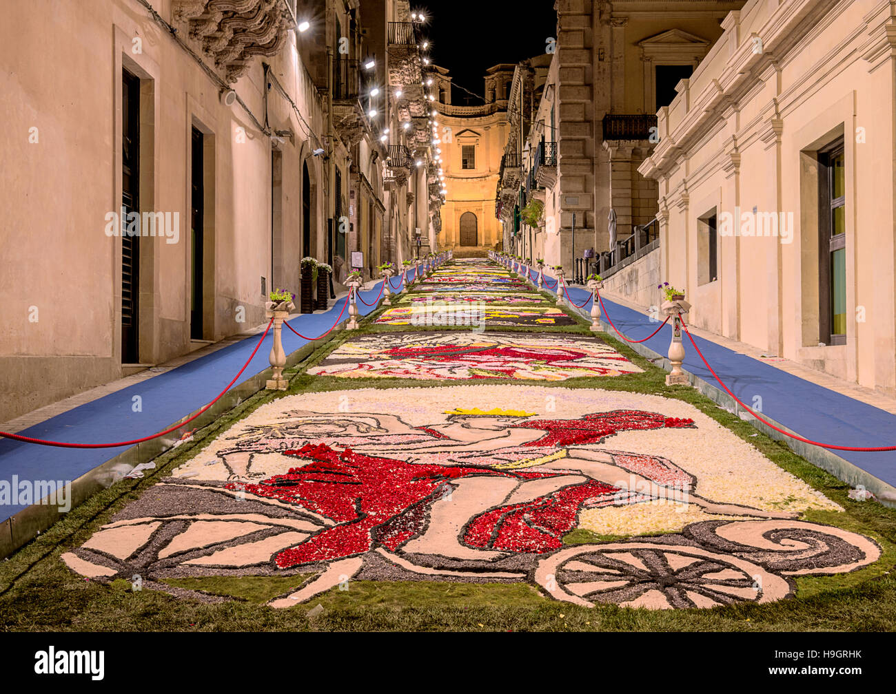 Il Festival dei Fiori di Noto in Sicilia Foto Stock