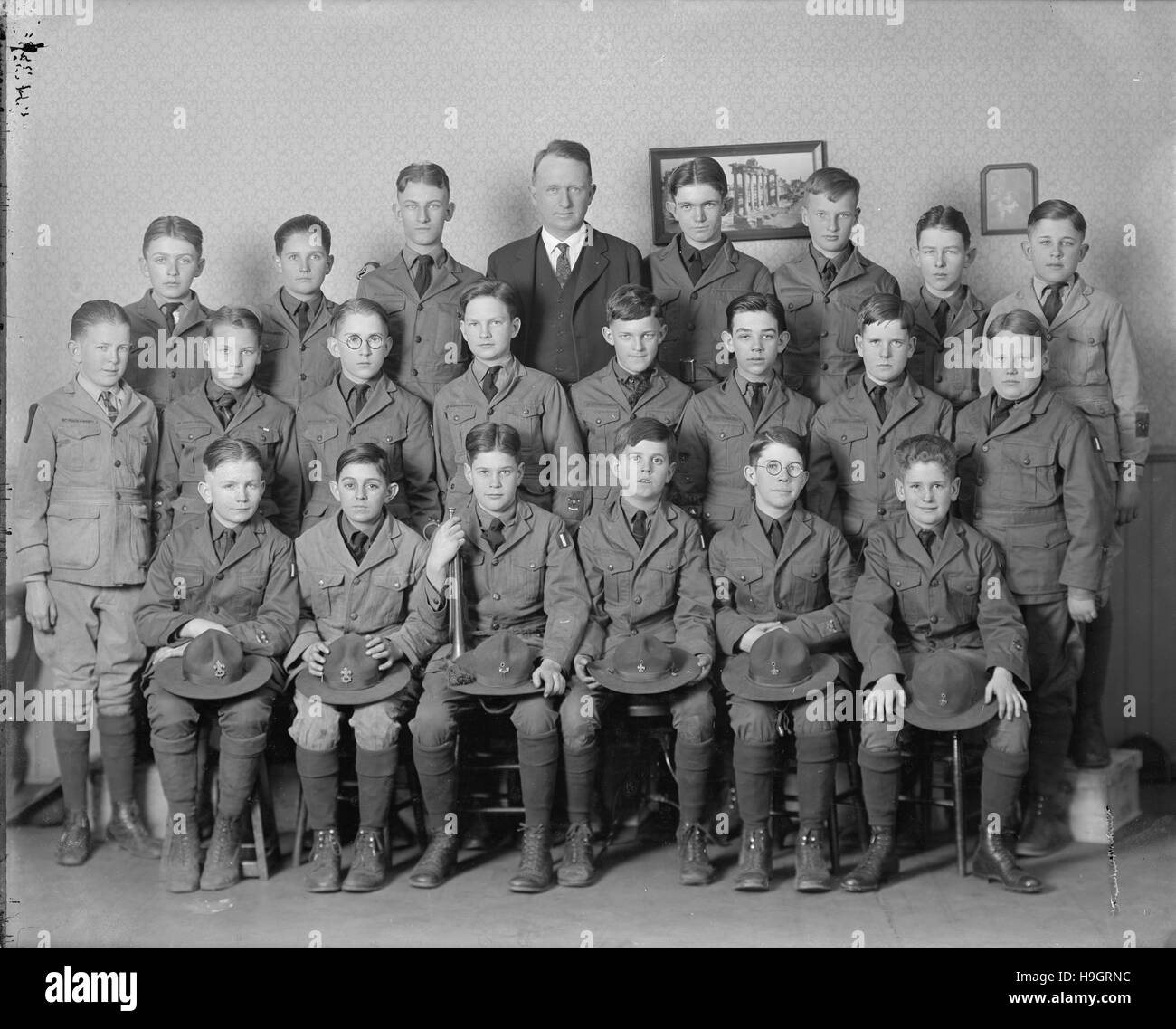 Boy Scout numero di truppa 1. Ashland, Virginia, 1924 Foto Stock