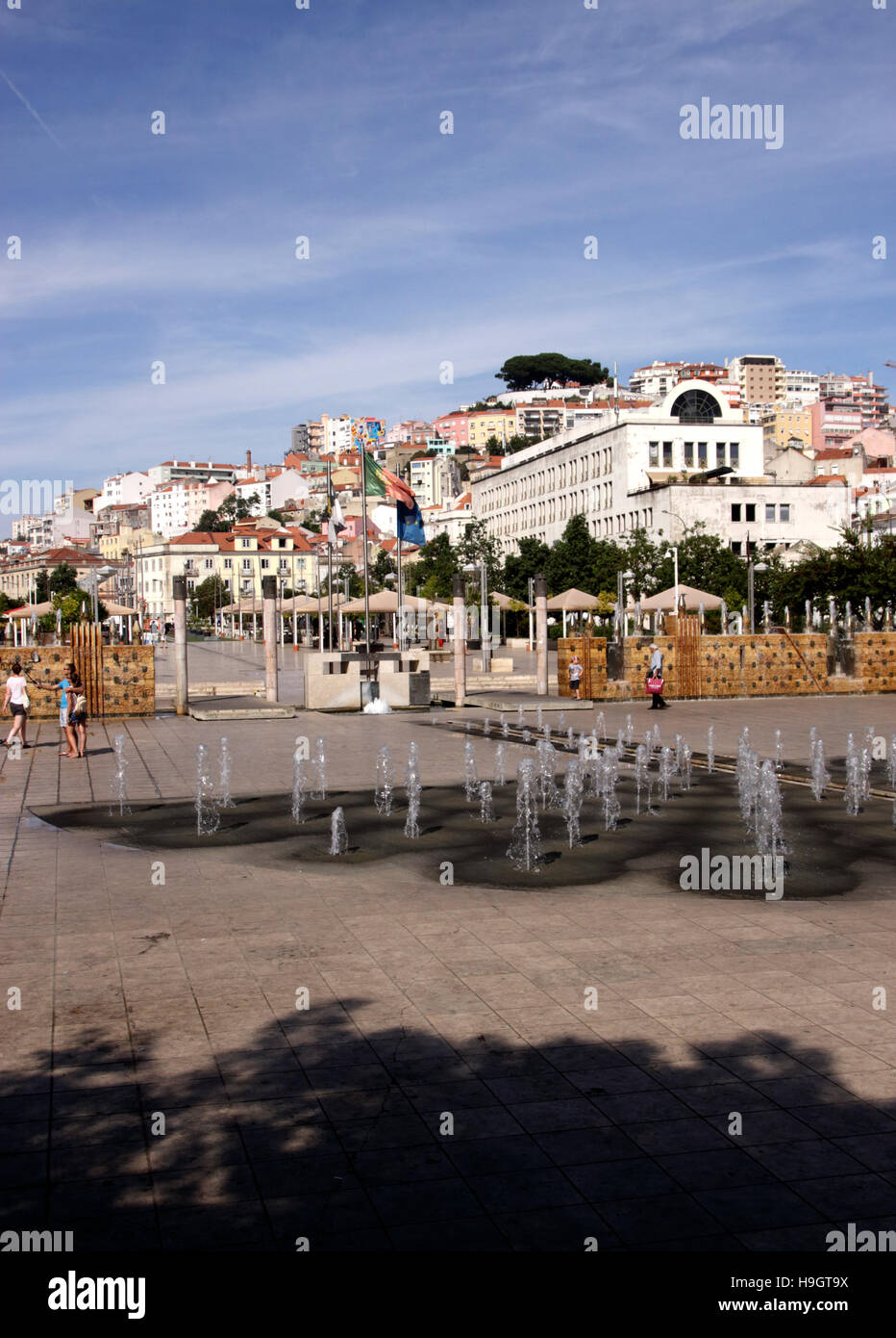 Praça Martim Moniz Lisbona Portogallo Foto Stock