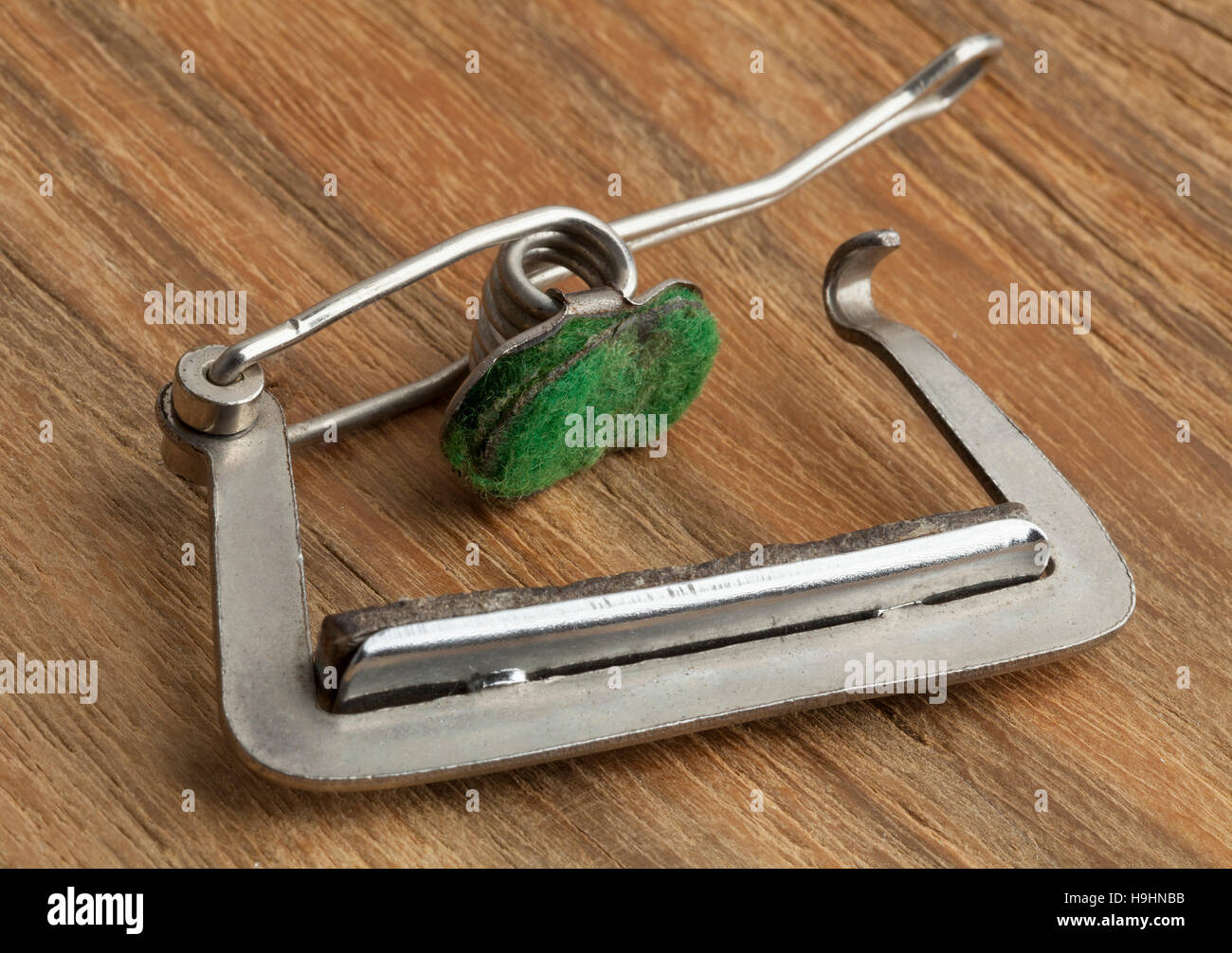 Guitar capo close up Foto Stock