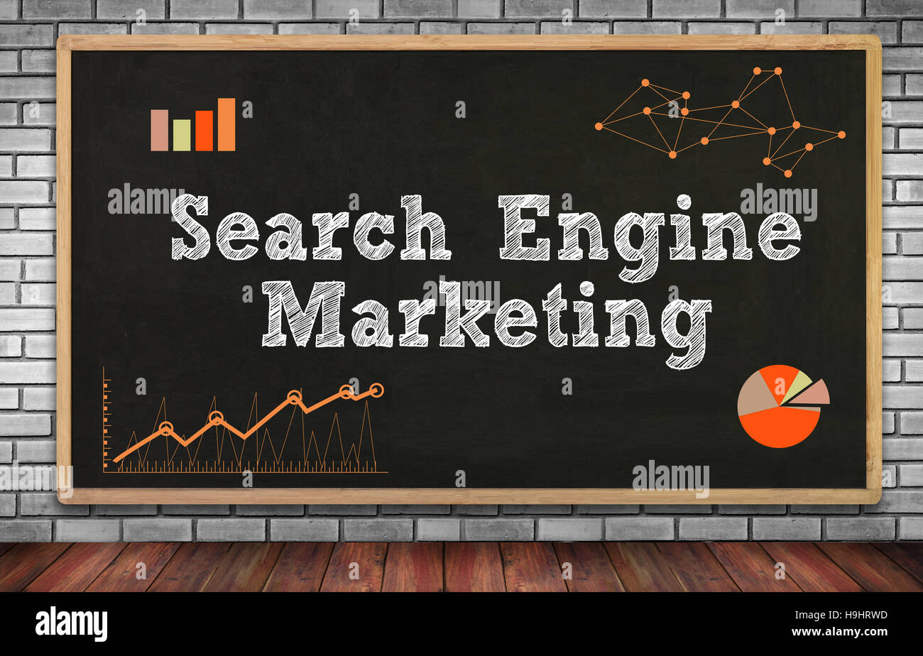 Il marketing dei motori di ricerca Foto Stock