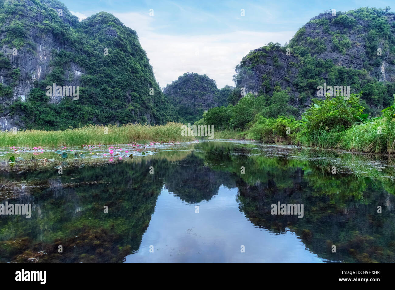 Tam Coc, Ninh Binh, Vietnam Asia Foto Stock