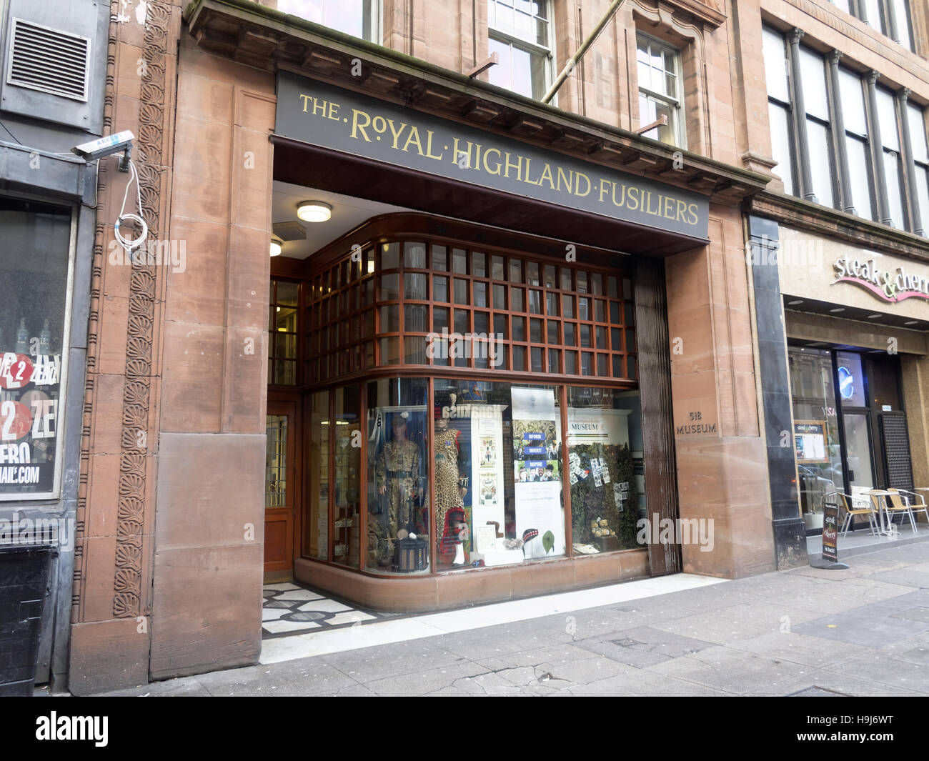 Il Royal Highland fusiliers museum Sauchiehall Street Glasgow Foto Stock