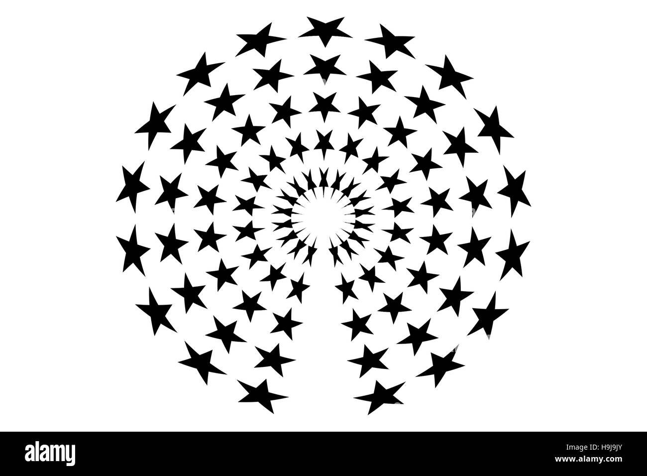 Generati digitalmente stelle Foto Stock