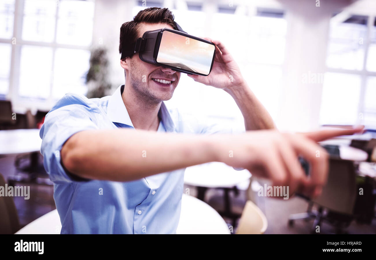 Immagine composita del paesaggio stradale Foto Stock