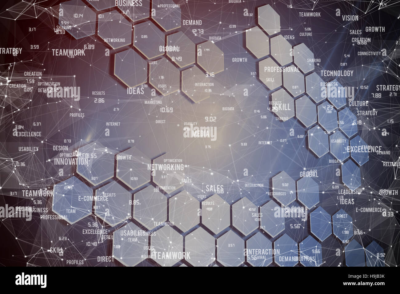 Immagine composita della sfera di competenze Foto Stock
