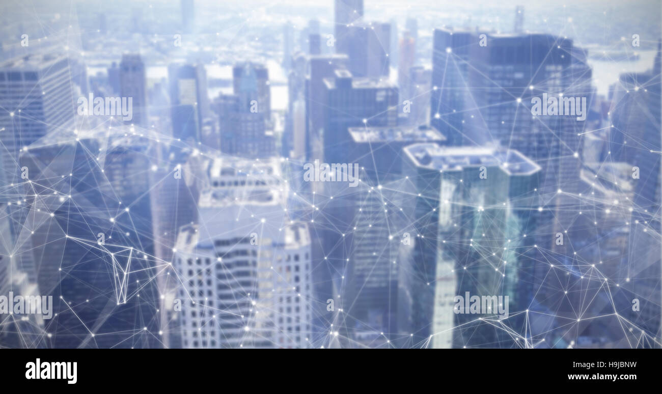 Immagine composita della costellazione tra le stelle Foto Stock