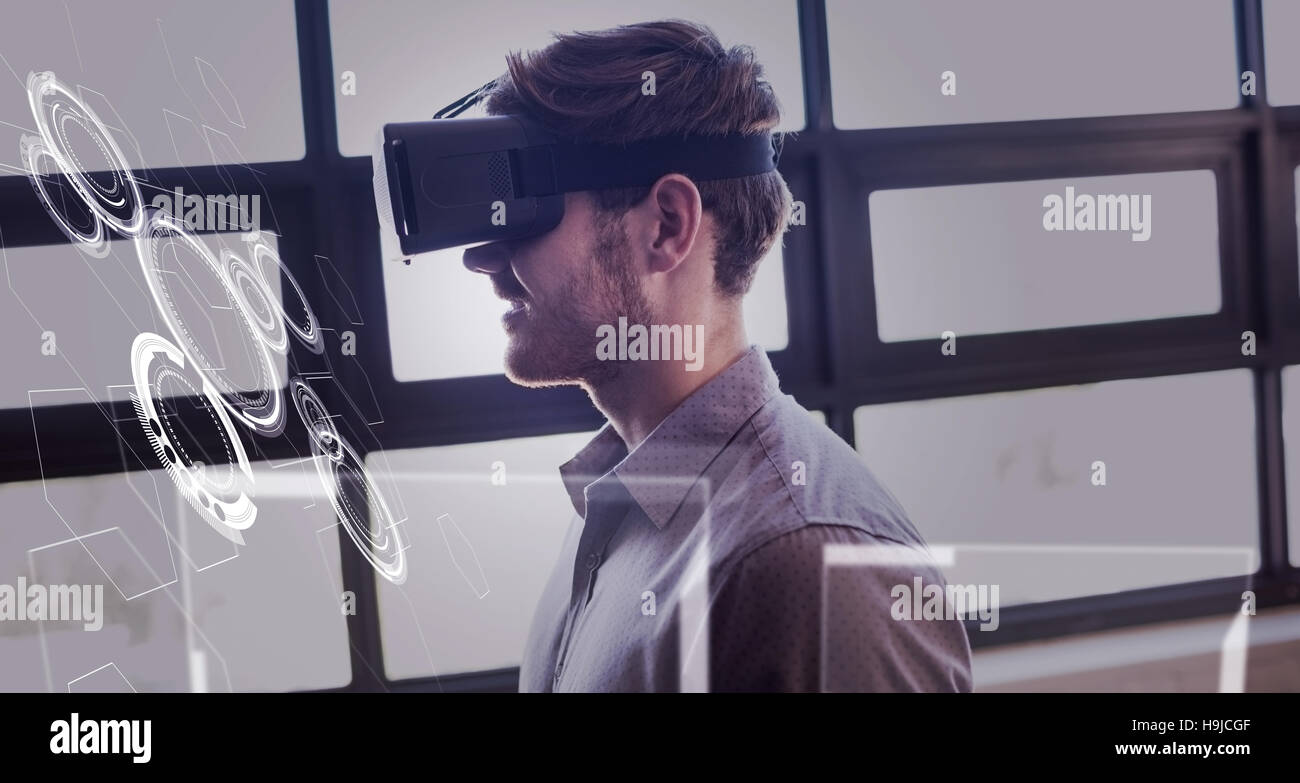 Immagine composita di interfaccia Foto Stock