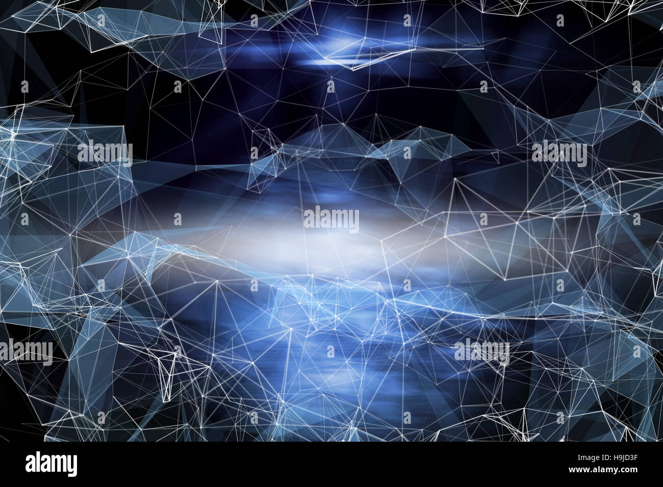 Immagine composita di sfondo nero con sfumature Foto Stock