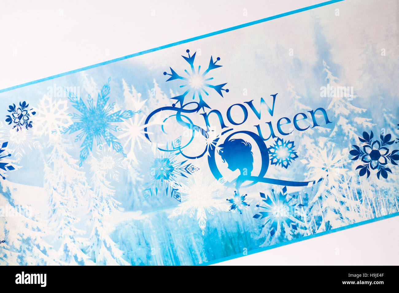 Dettagli di Snow Queen congelati autoadesivo confine - Ideale per decorare la ragazza camera da letto Foto Stock