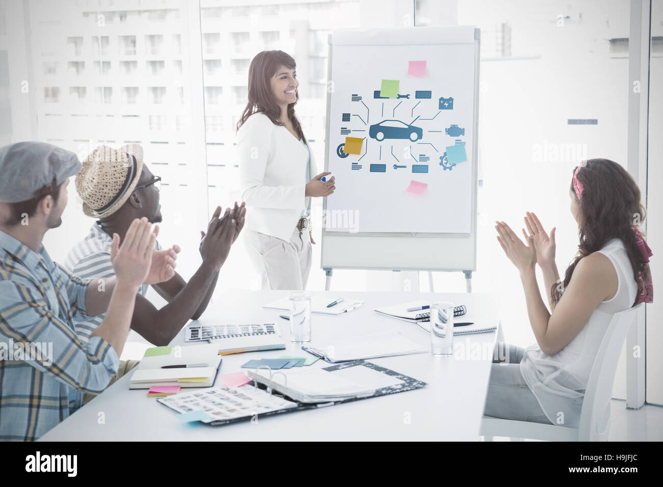 Immagine composita della meccanica auto Foto Stock