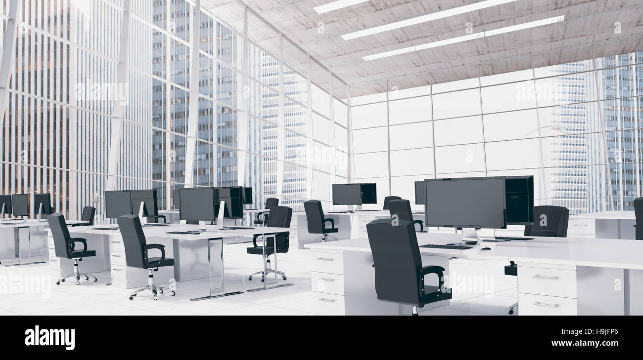 Immagine composita di mobili per ufficio Foto Stock