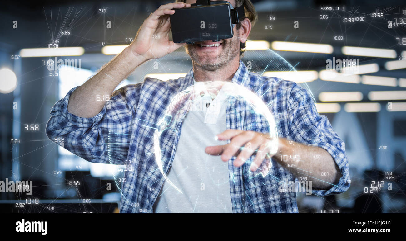 Immagine composita della immagine della terra con tempi diversi Foto Stock