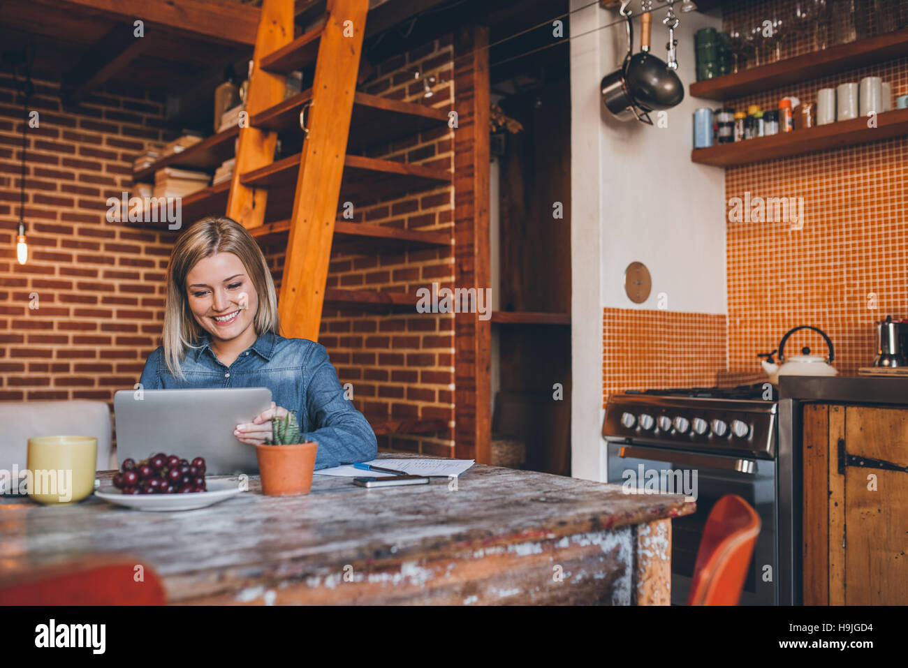 Vivere la sua vita in grande stile Foto Stock