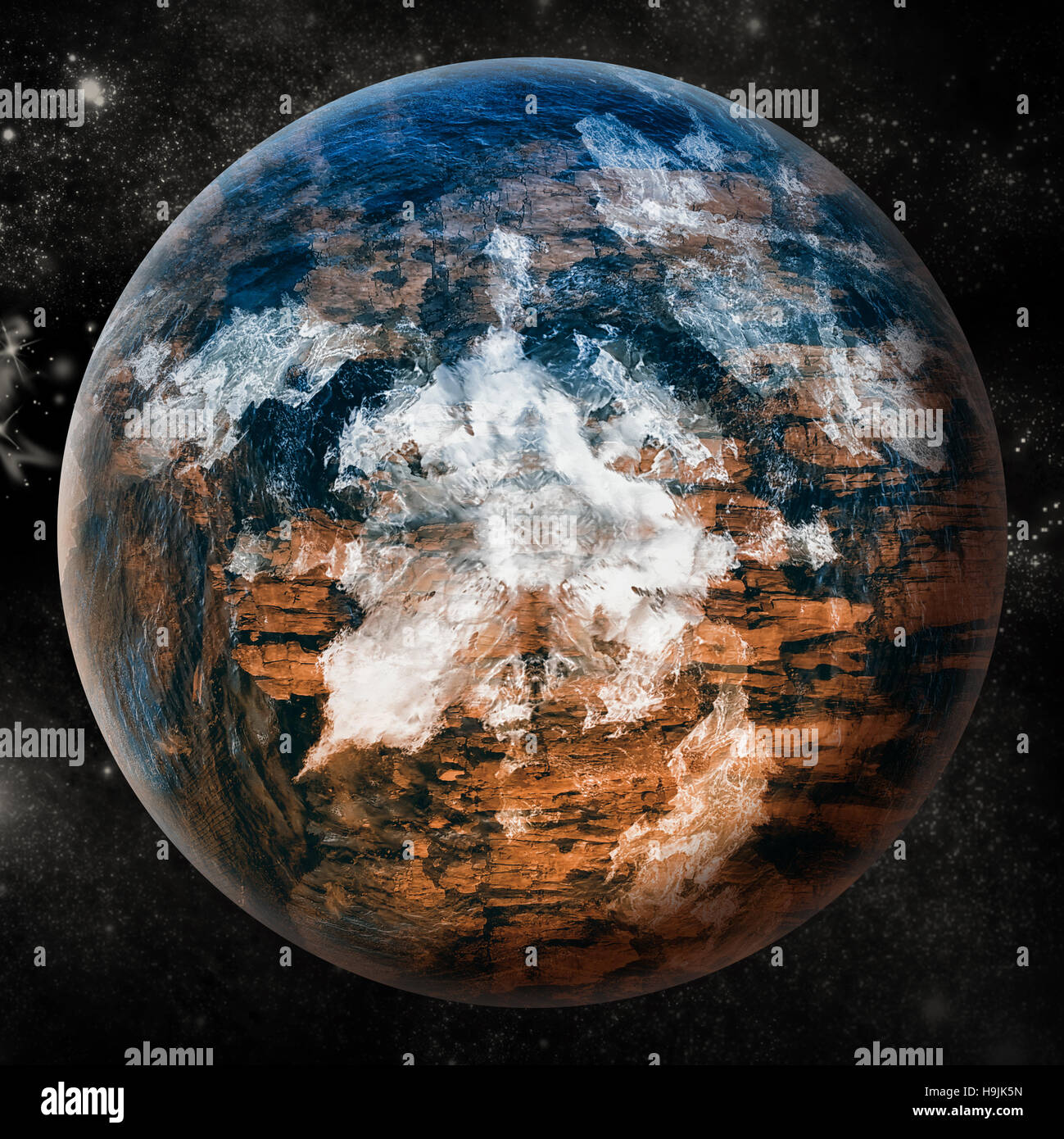 Generati digitalmente immagine di messa a terra Foto Stock