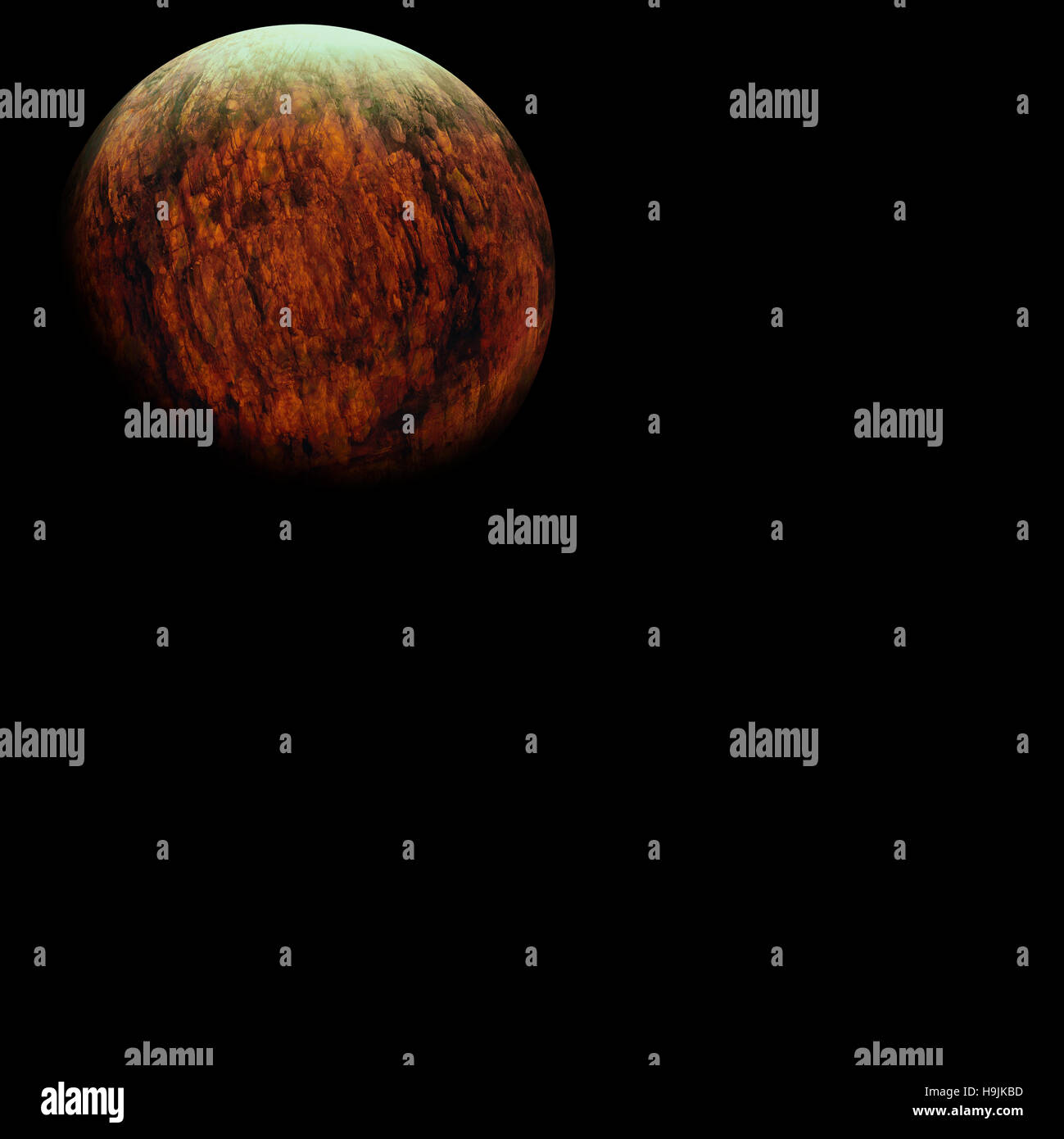 Digital immagine composita del pianeta terra Foto Stock