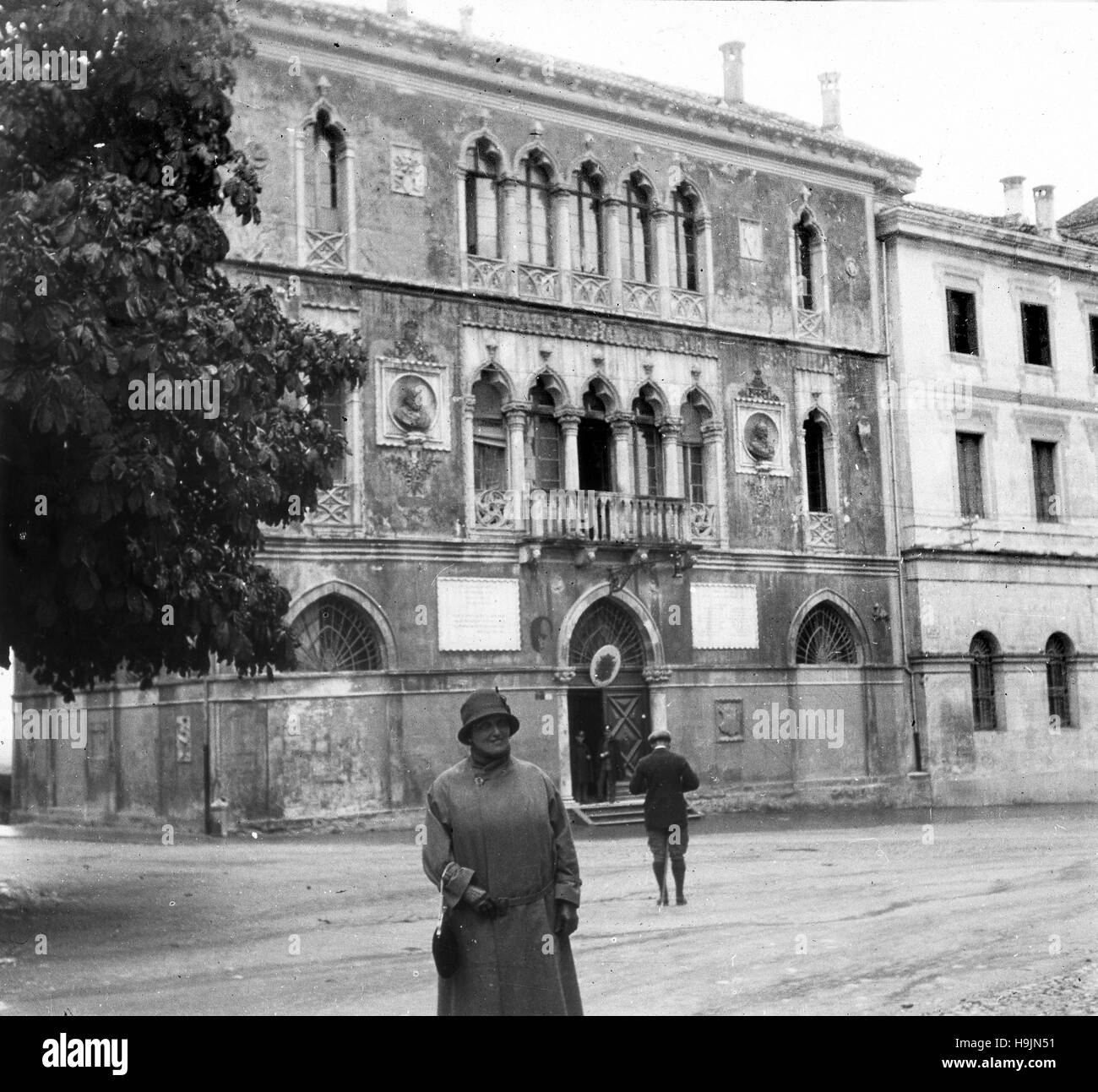Ebraica tedesca turisti in Belluno Italia settentrionale 1924 Foto Stock