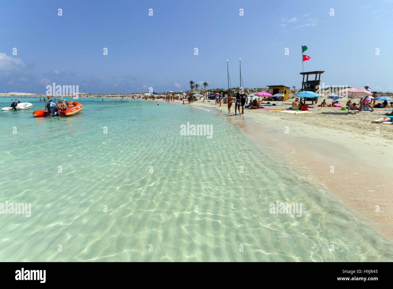 Spagna, isola delle Baleari, Formentera, Playa de Ses Illetes Foto Stock
