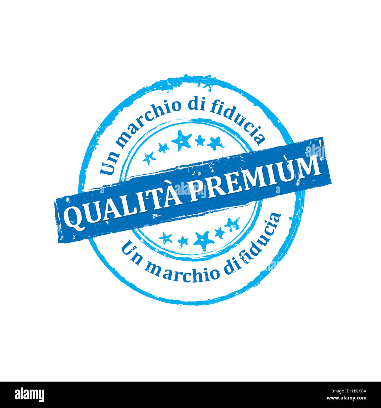 Qualità Premium, Nazioni Unite marchio di fiducia etichetta / Medaglia Foto Stock
