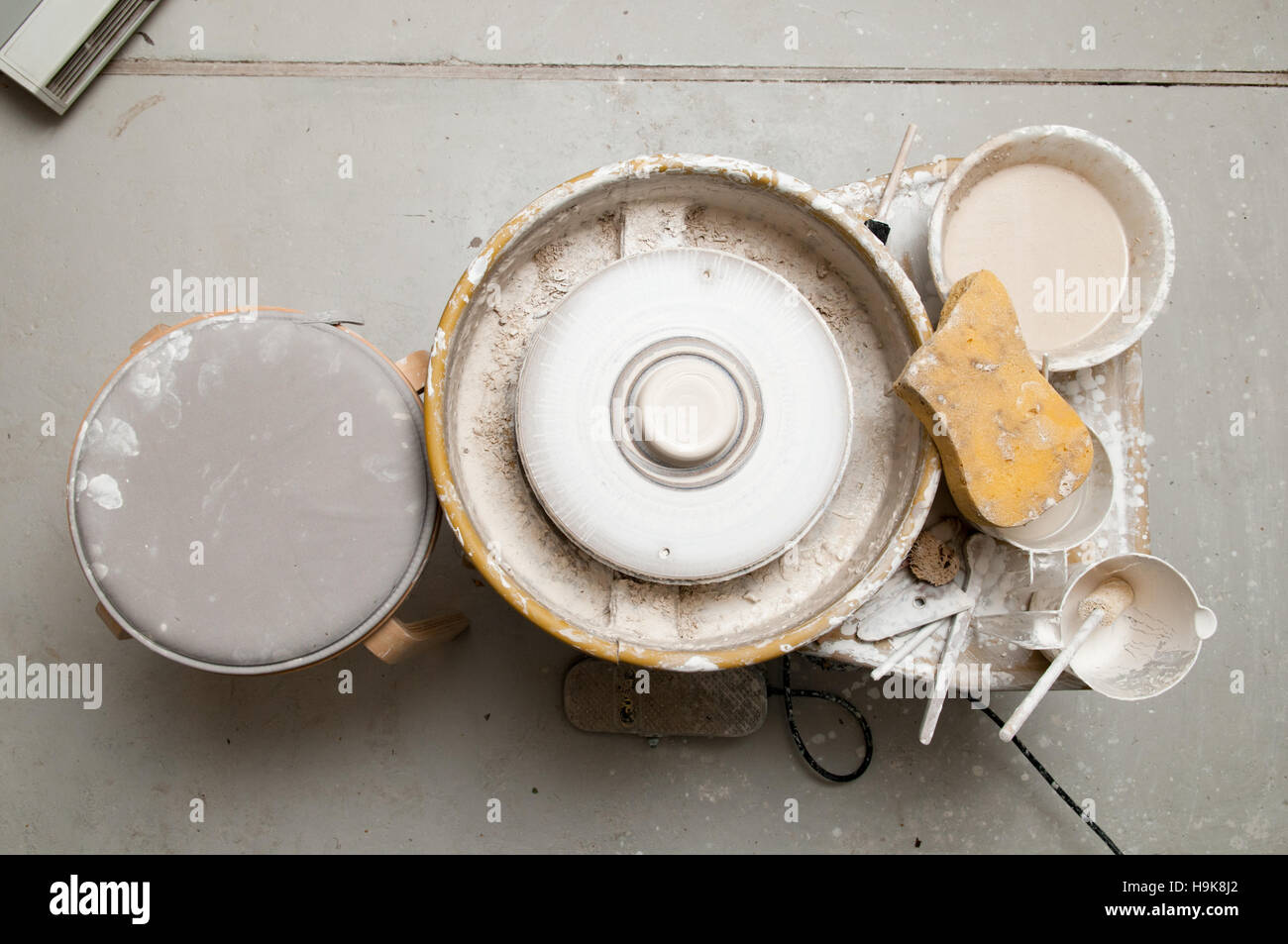 Workshop per il lavoro creativo di aziende di piccole dimensioni Foto Stock