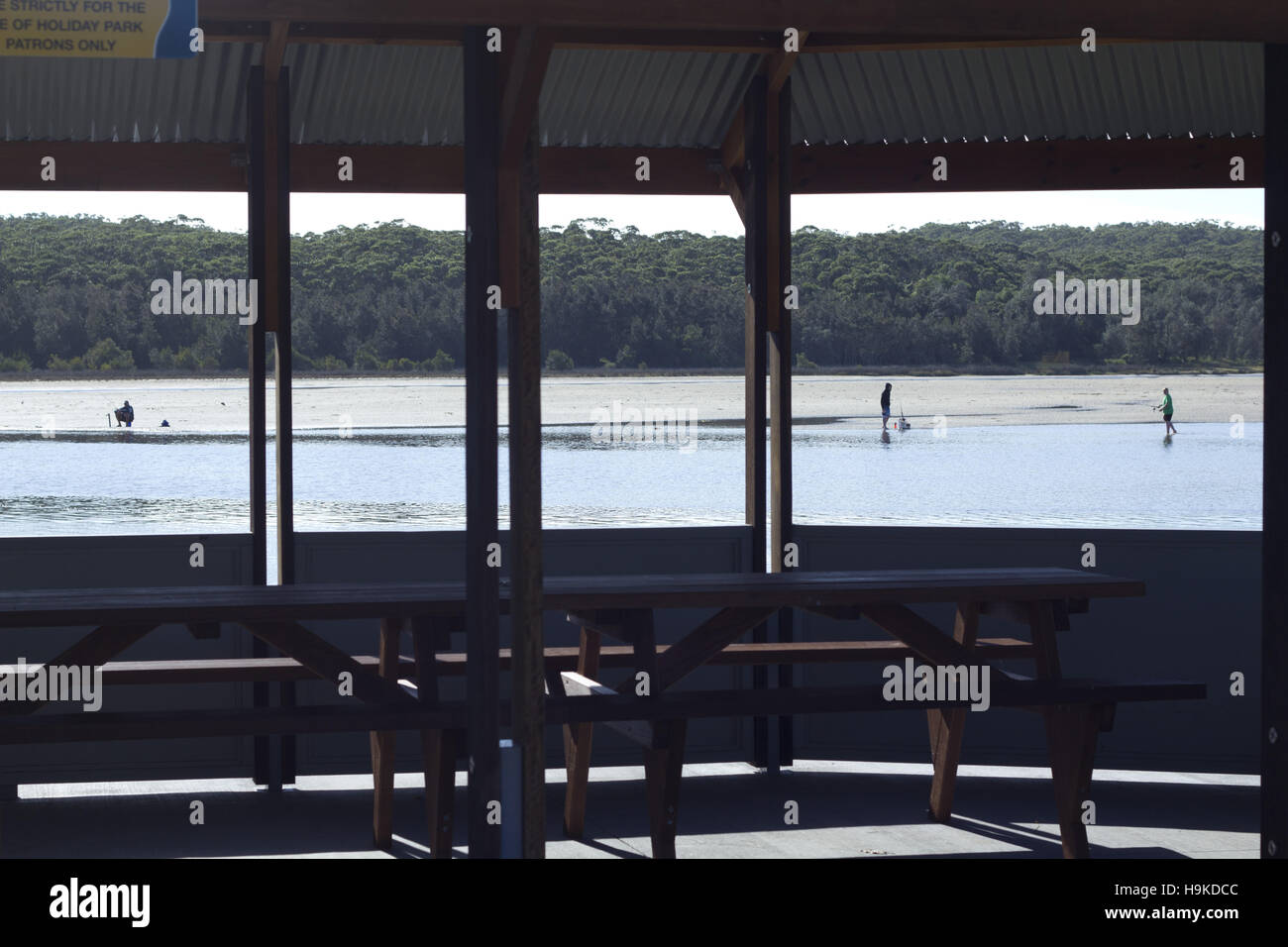 Beach Hut Lago Conjola Foto Stock