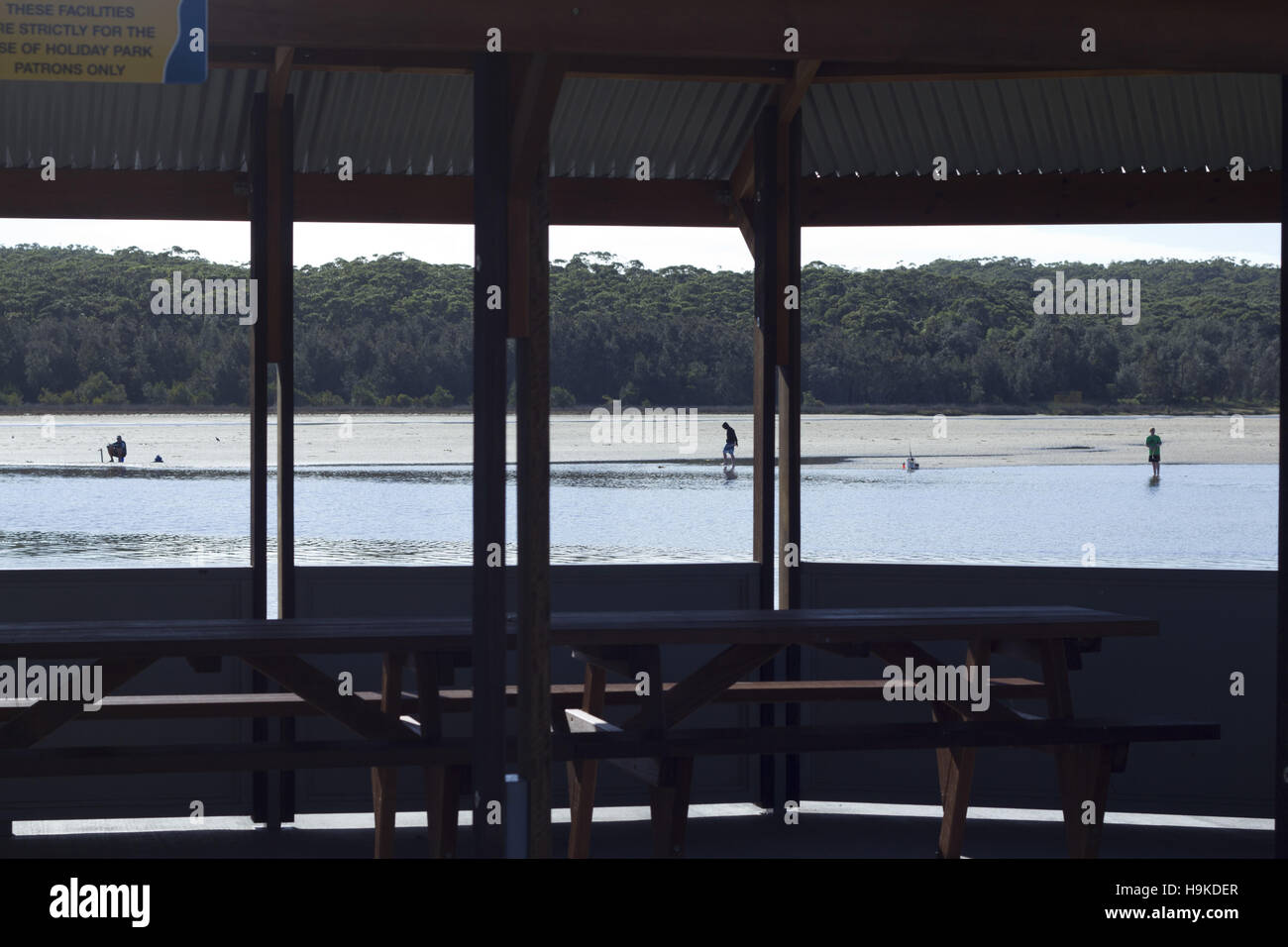 Beach Hut Lago Conjola Foto Stock