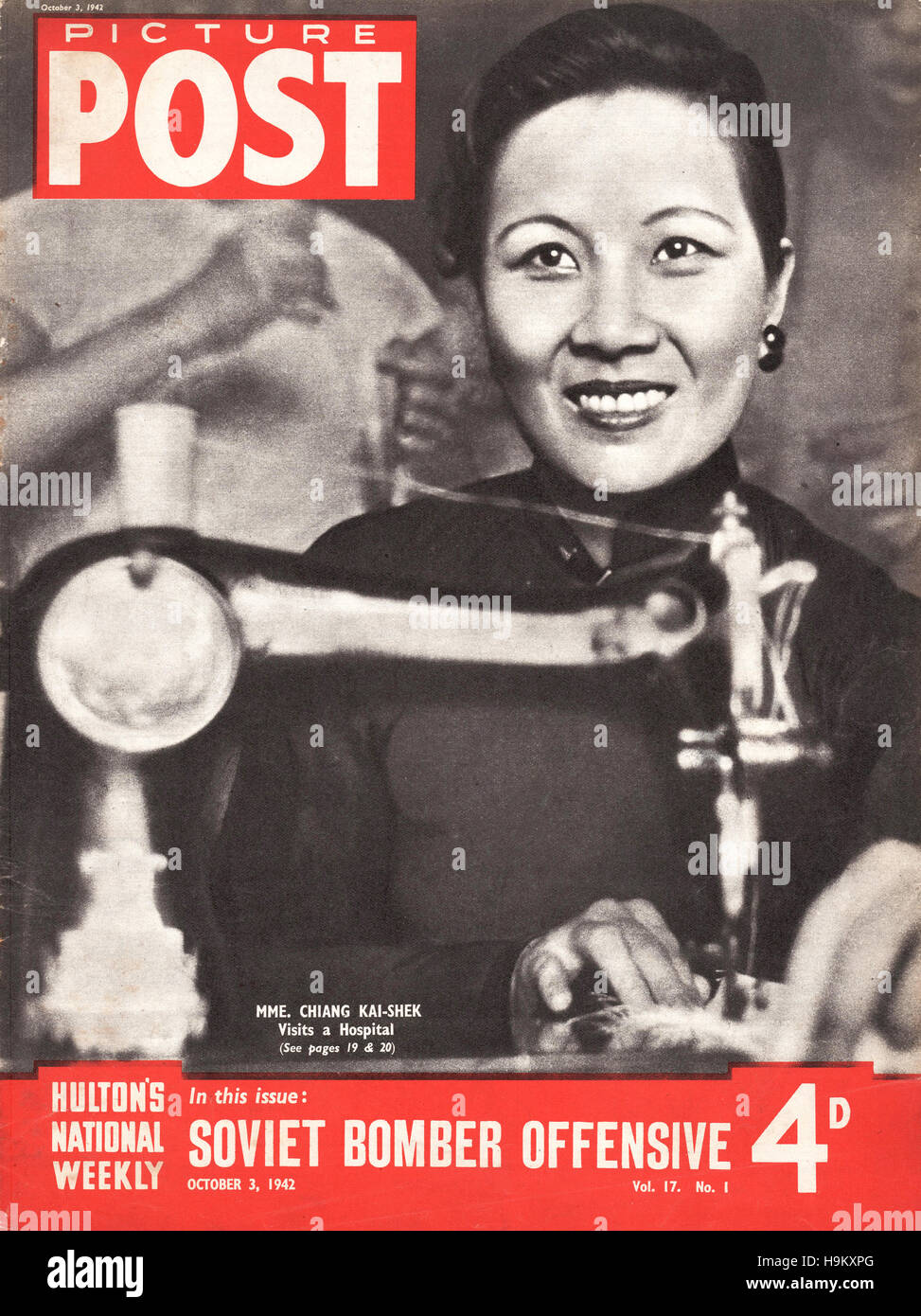 1942 Immagine Post Madame Chiang Kai-shek Foto Stock