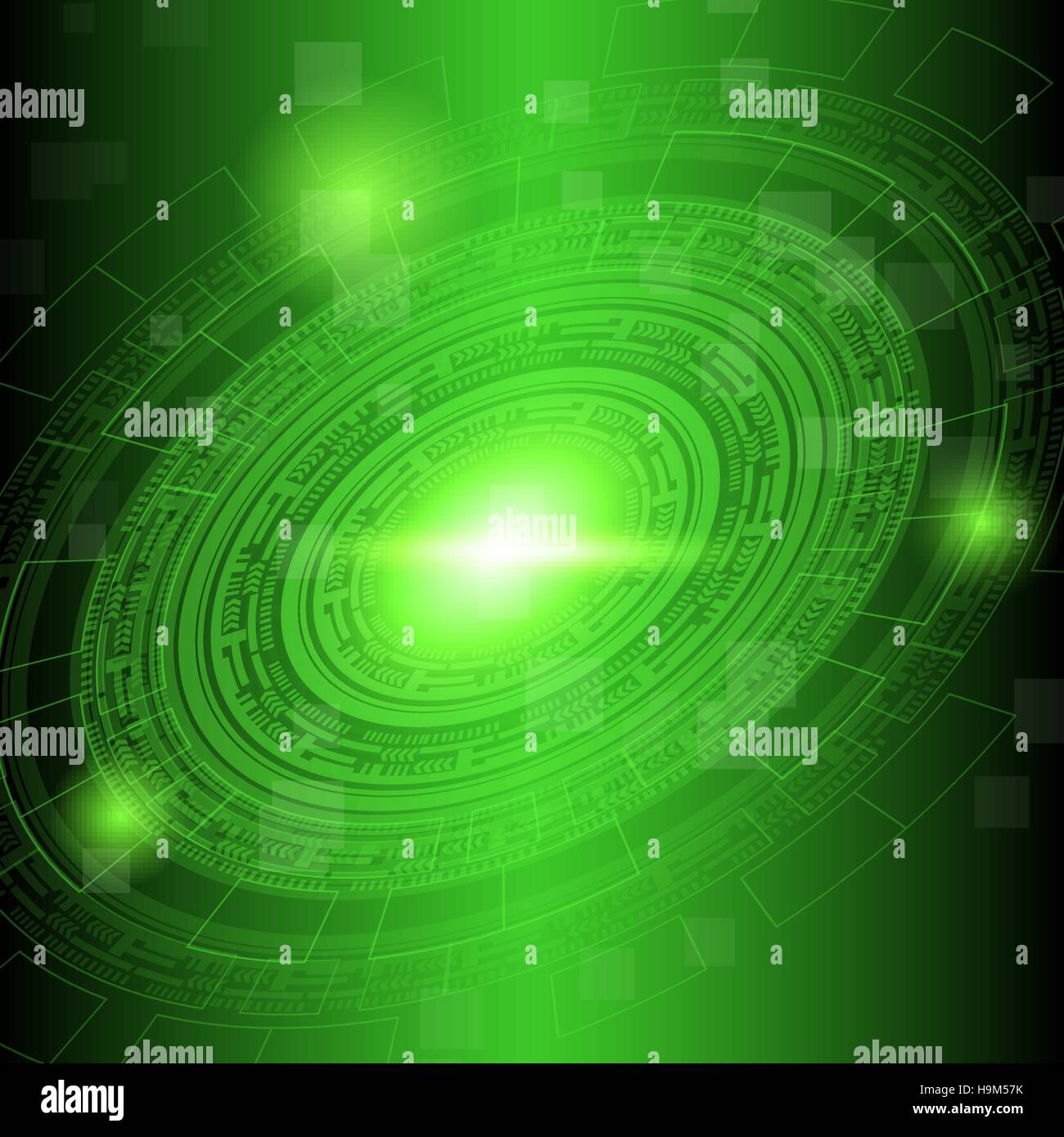 Abstract verde scuro dello sfondo tecnologico, vettore di stock Illustrazione Vettoriale