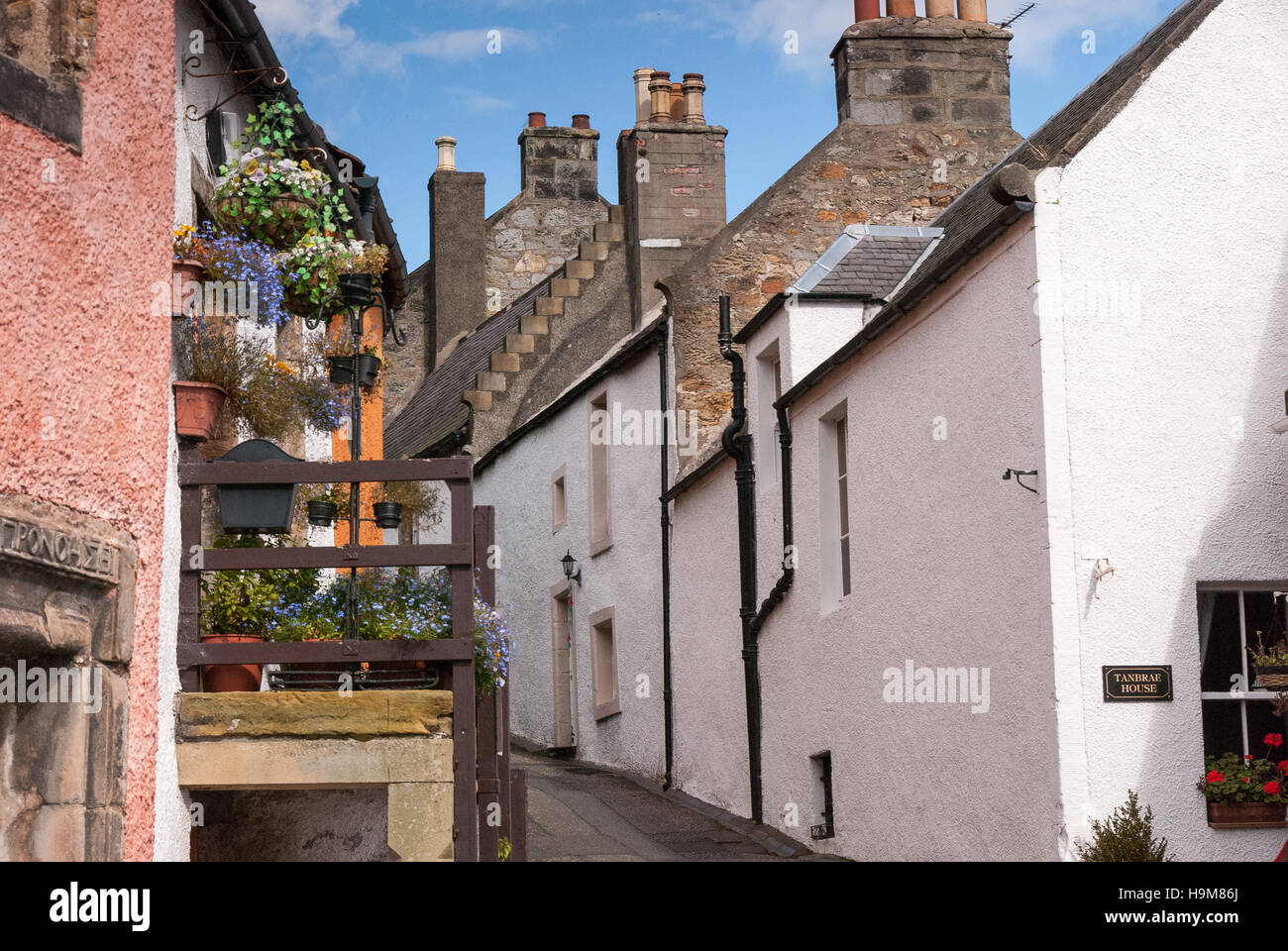 Culross Scozia un villaggio utilizzato nella serie TV Outlander Foto Stock